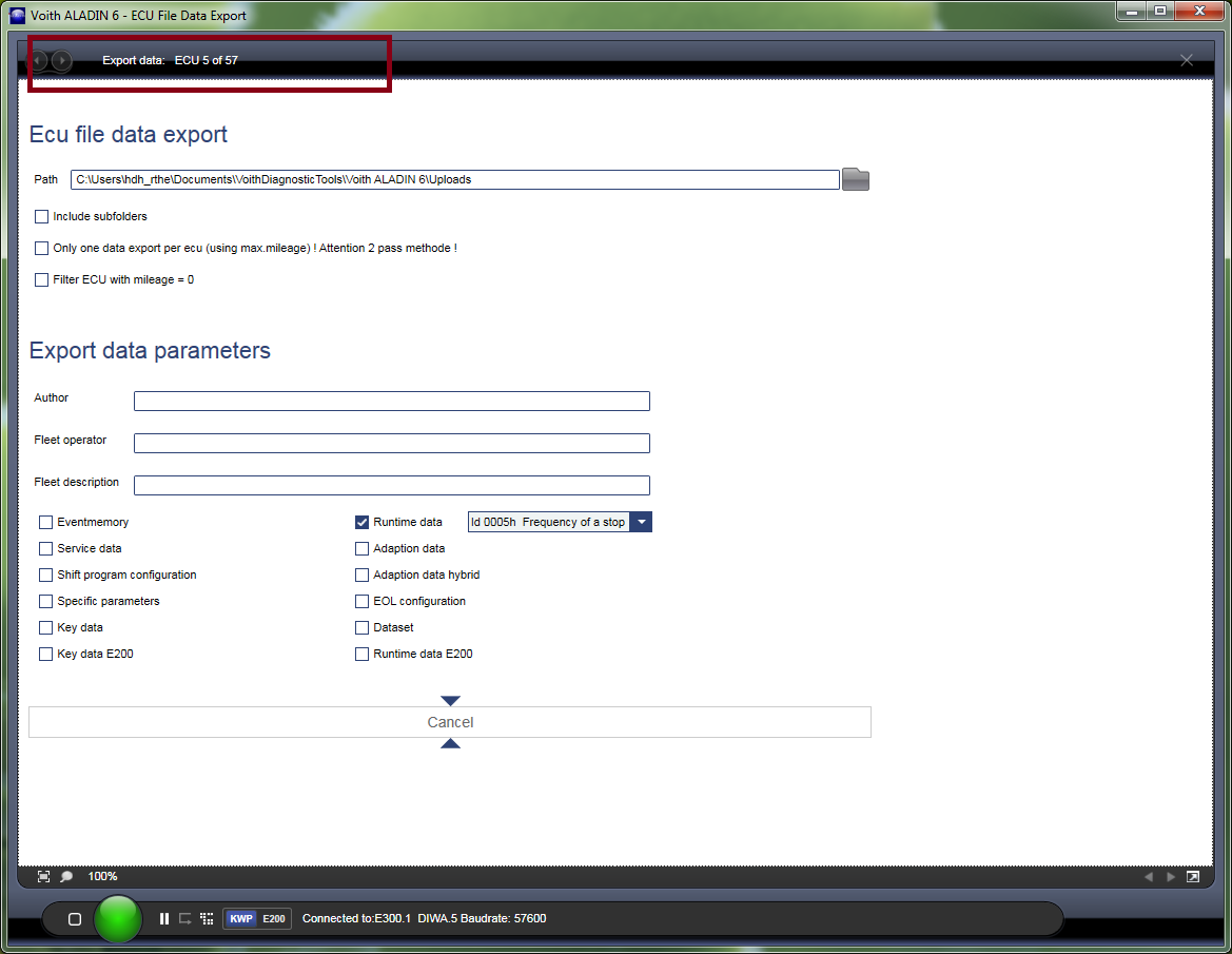XML Data Export