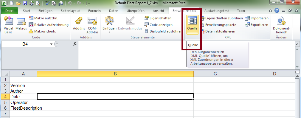 XML Data Export
