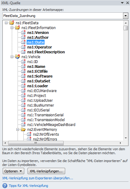 XML Data Export