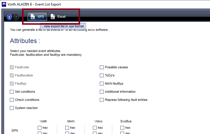 EventListExport
