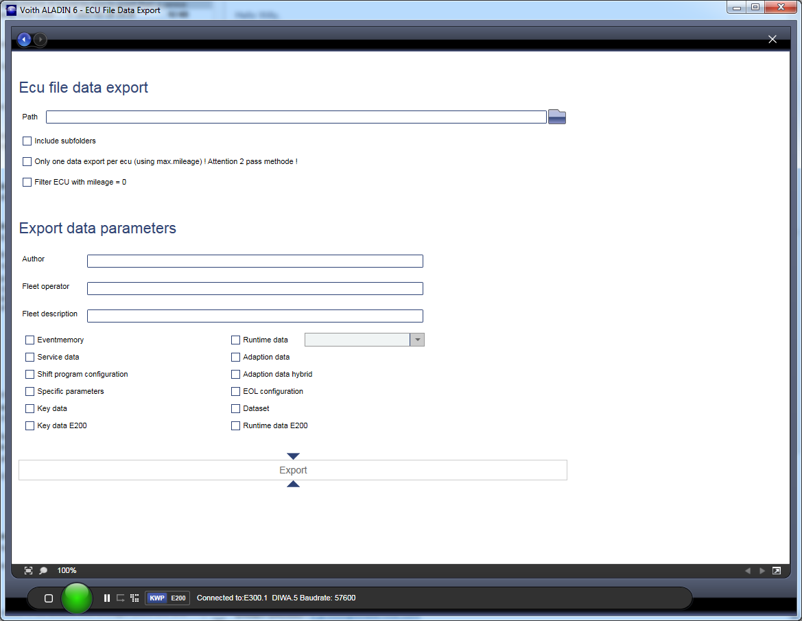 XML Data Export